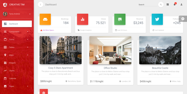 Material Dashboard Pro
